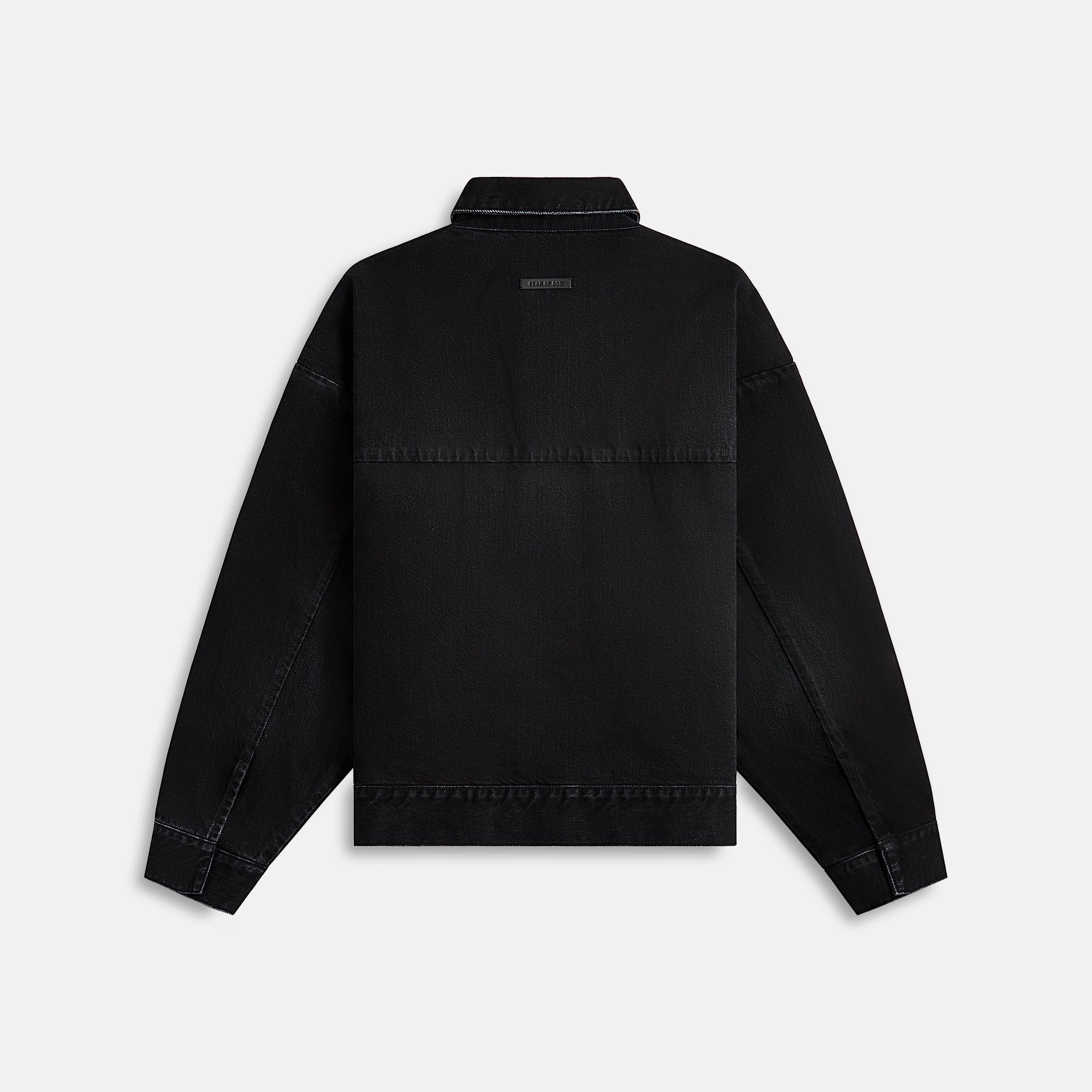 Compression Fit Fear of God Denim Trucker Jacket - Black