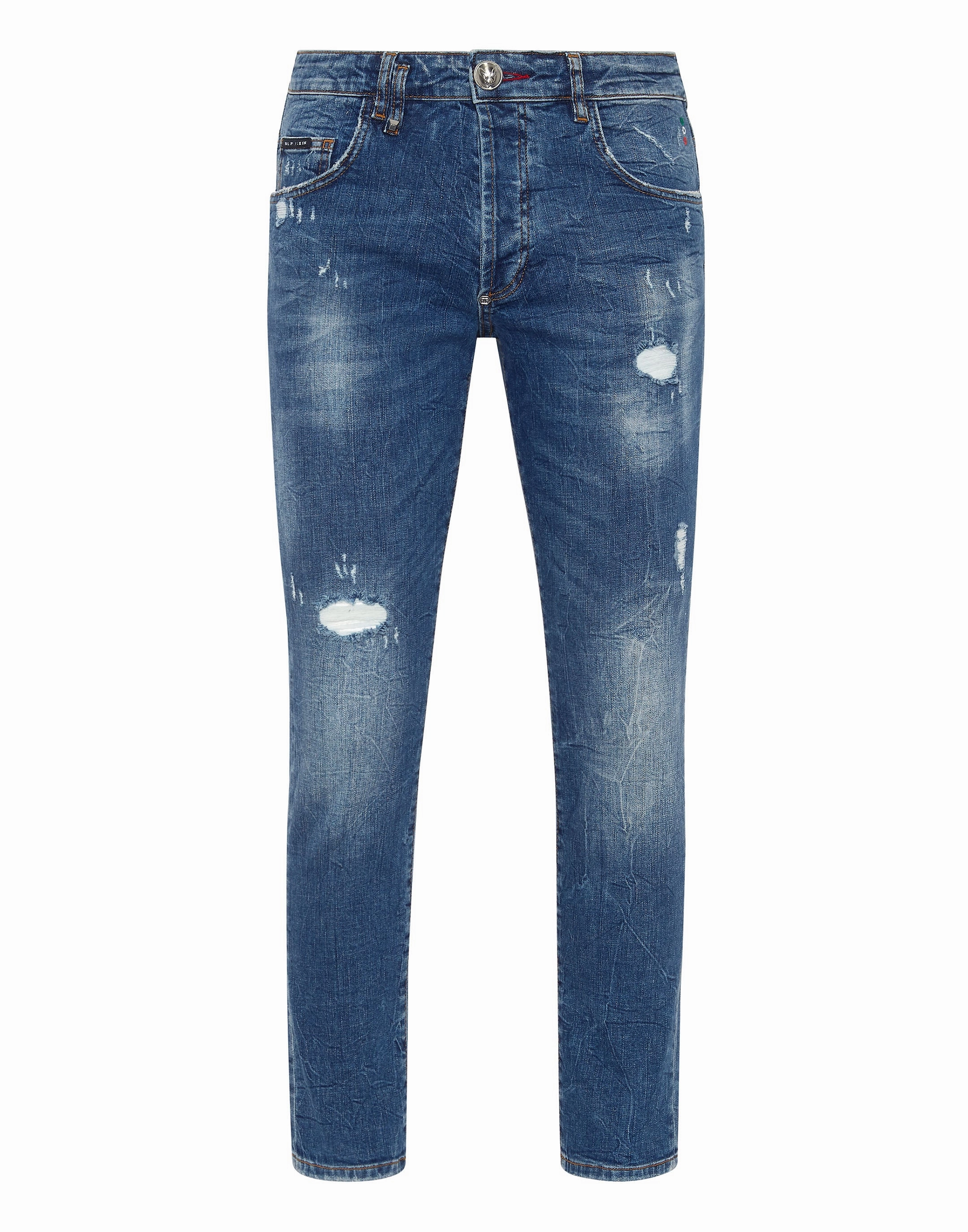 Denim Trousers Skinny Fit Lion Circus Comfy Option Student Outfit Streetwear Fan