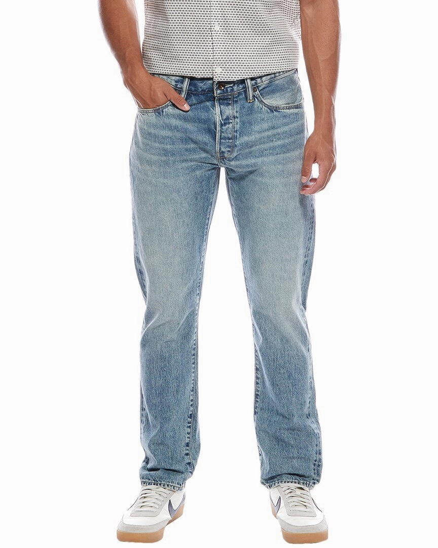Todd Snyder Slim Fit Selvedge Frosted Indigo Wash Jean Couple Look Athlete Fit Festival Outfit Unisex Outfit