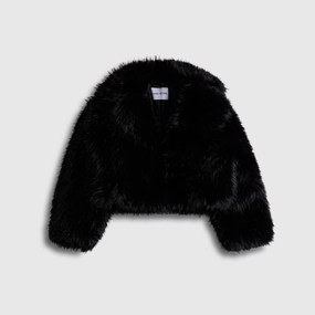 Stand Studio Samara Jacket - Black Reflective Bands Hooded Attachment