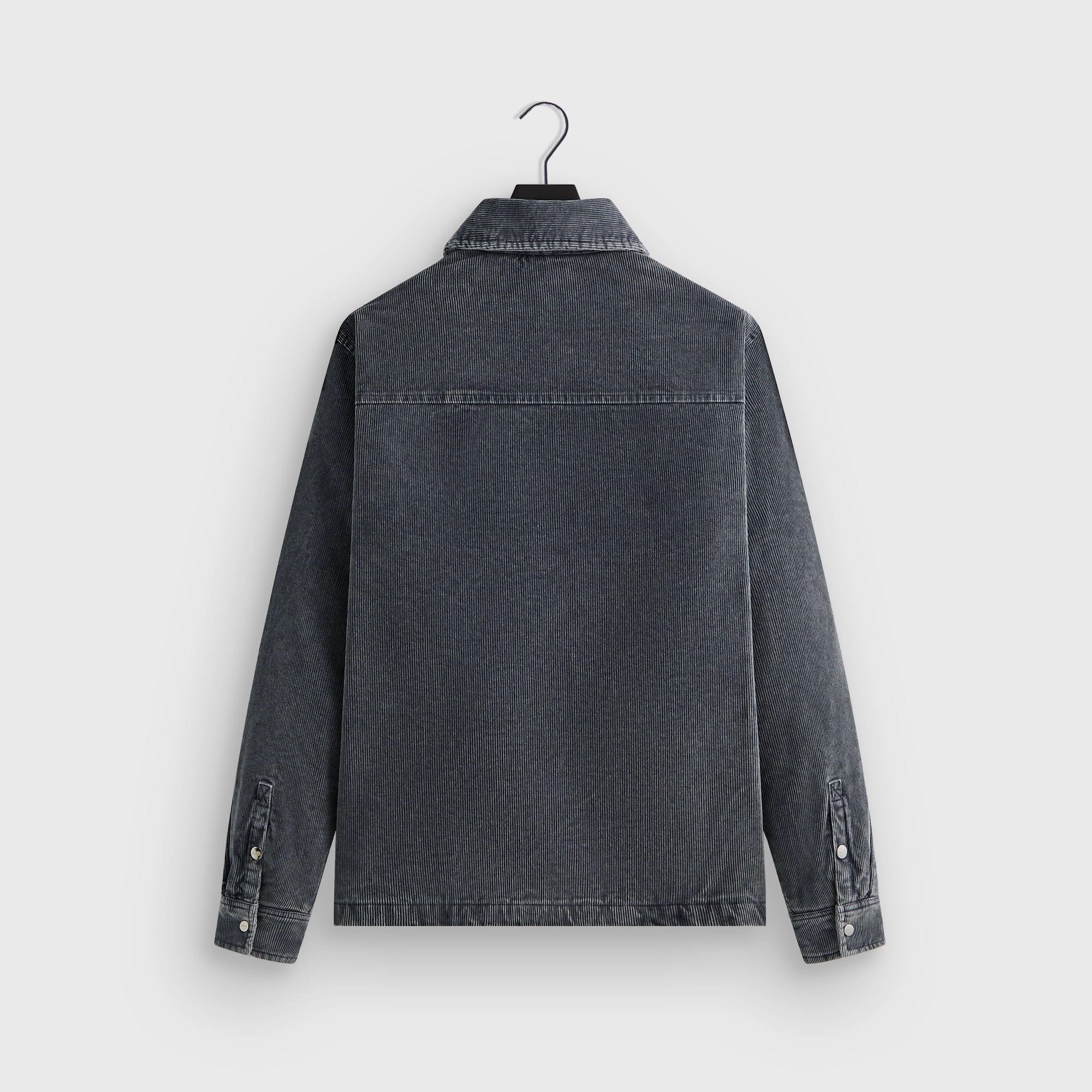 Long Length Light Reflective Logos Kith Washed Corduroy Brixton Puffed Shirt Jacket - Elevation