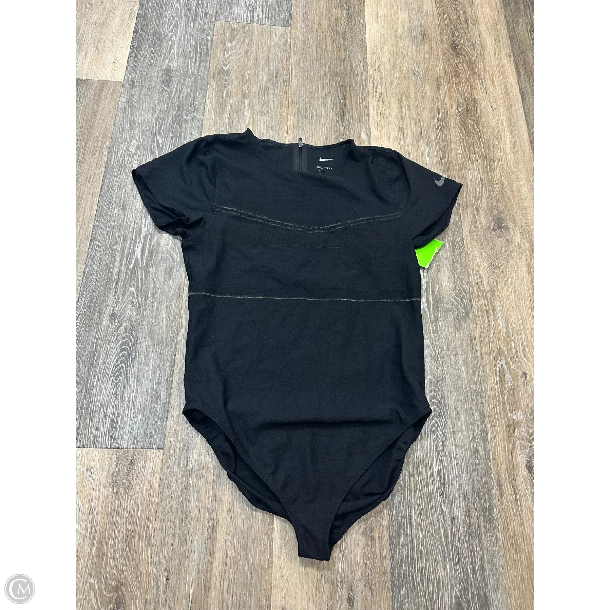Bodysuit By Nike Apparel In Black, Size: M VNeck Style