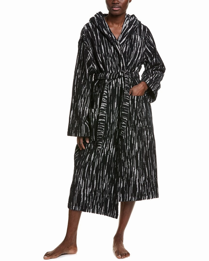 Plush Lining DoubleLayered Knee Patch Missoni Home Carlyle Accappatoio Cappuccio Mod Bathrobe