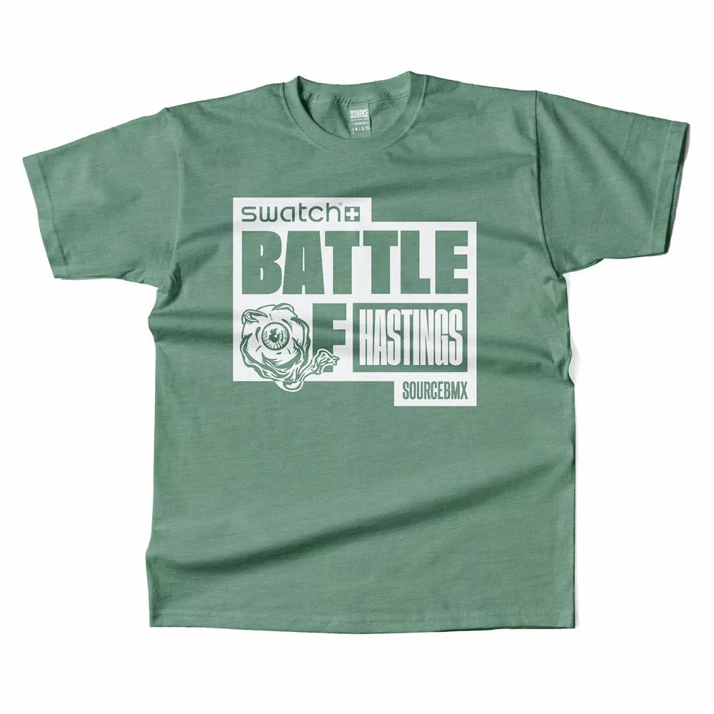 Source BOH 2025 T-shirt - Stone Washed Sage Green Layered Style