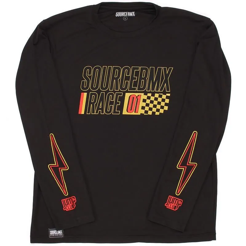 Relaxed Everyday Wear Source Practice Race Jersey - Black