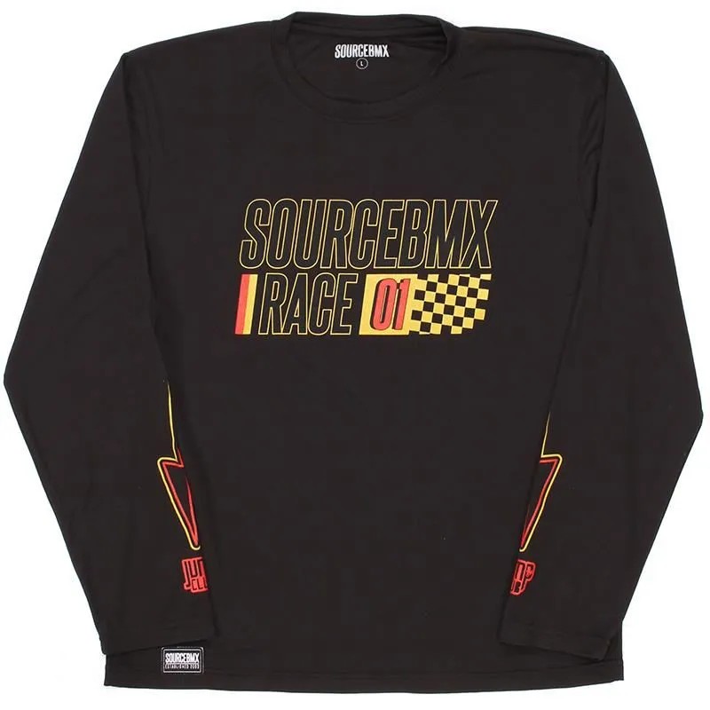 Source Practice Race Jersey - Black Comfortable Look