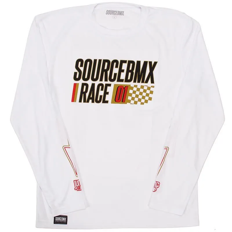 Fade Resistant Print Source Practice Race Jersey - White
