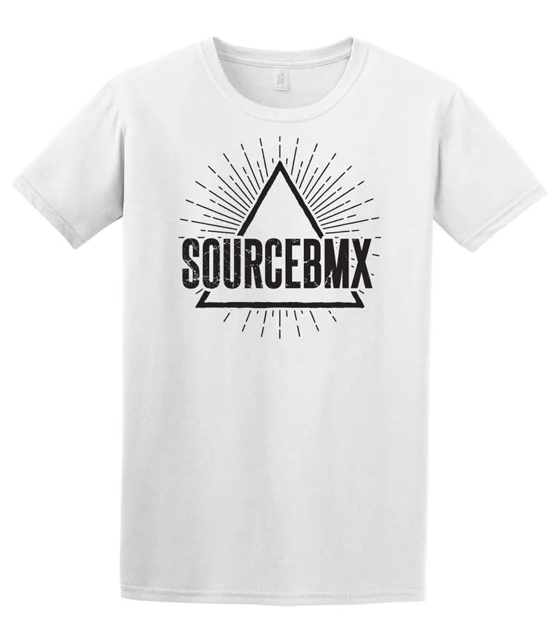 Reinforced Collar Source Pyramid Tee White