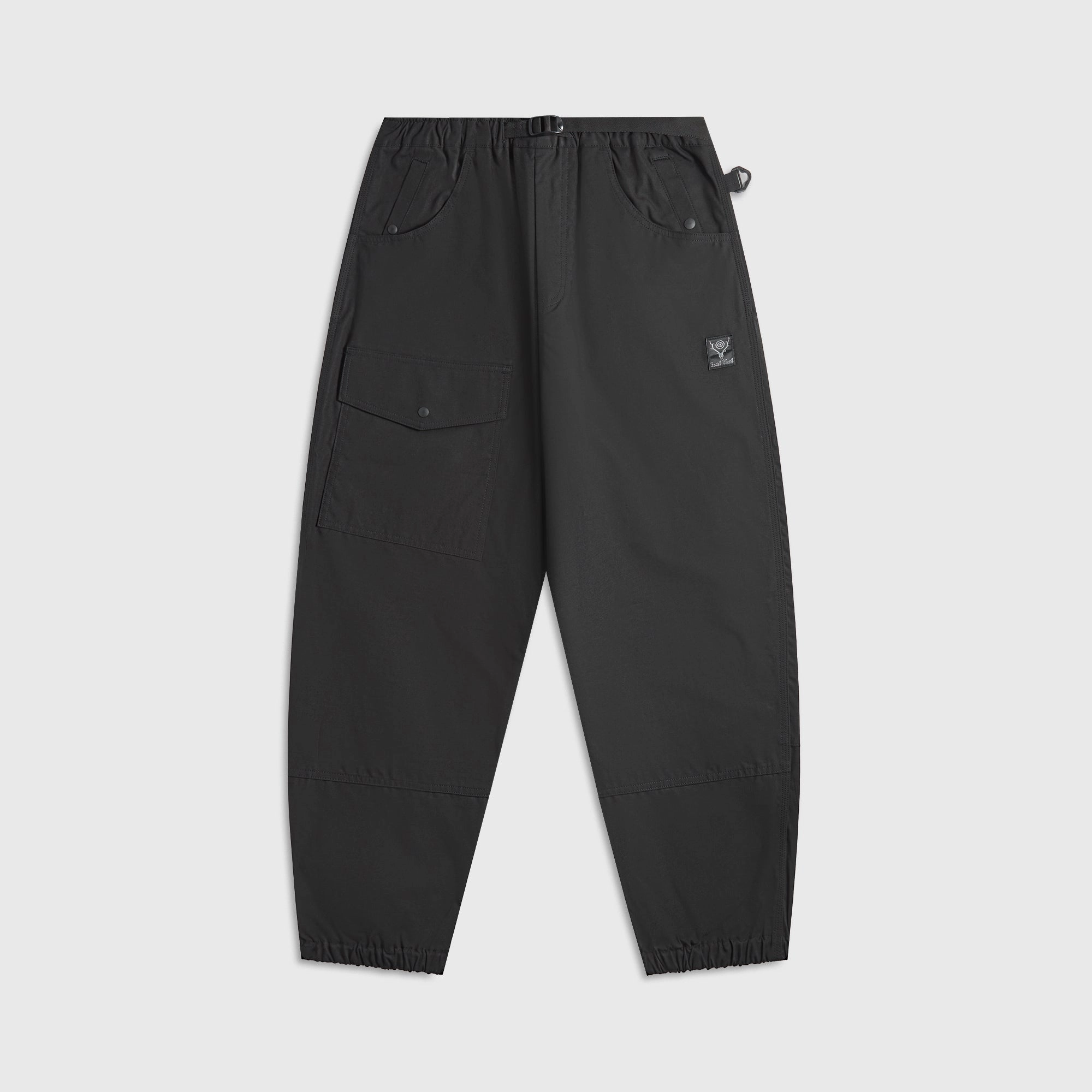 South2 West8 Belted Utility C/MO Pant  - Black EcoFriendlyDye Versatile Wearable