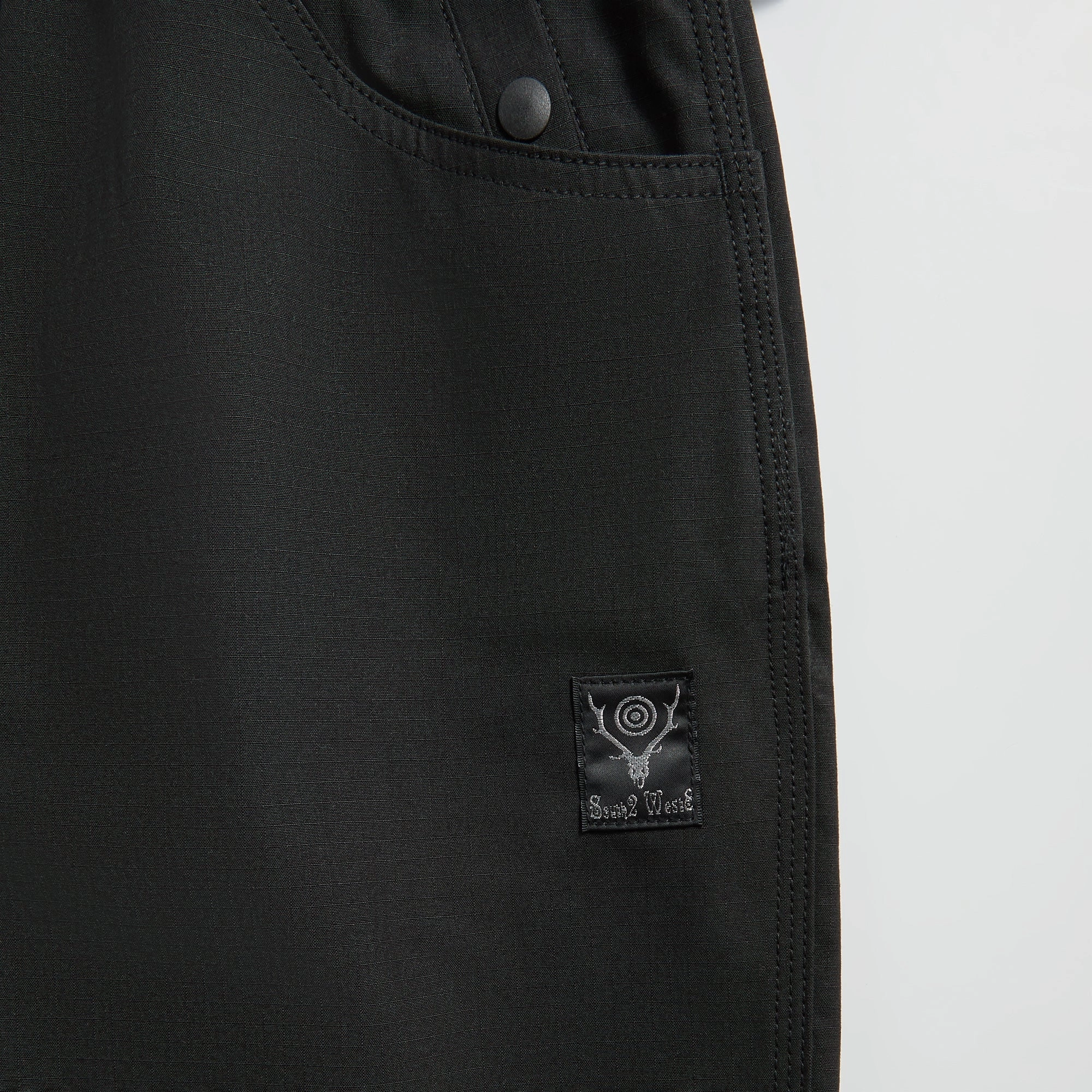 Cozy Style Sweat Wicking Lining South2 West8 Belted Utility C/MO Pant  - Black