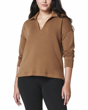 Flexible Elastic Seams SPANX Airessentials Polo Top