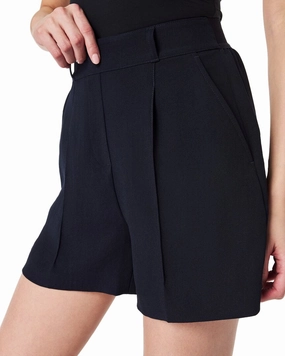 stain resistant coating Stretch waistband SPANX Carefree Crepe Trouser Short