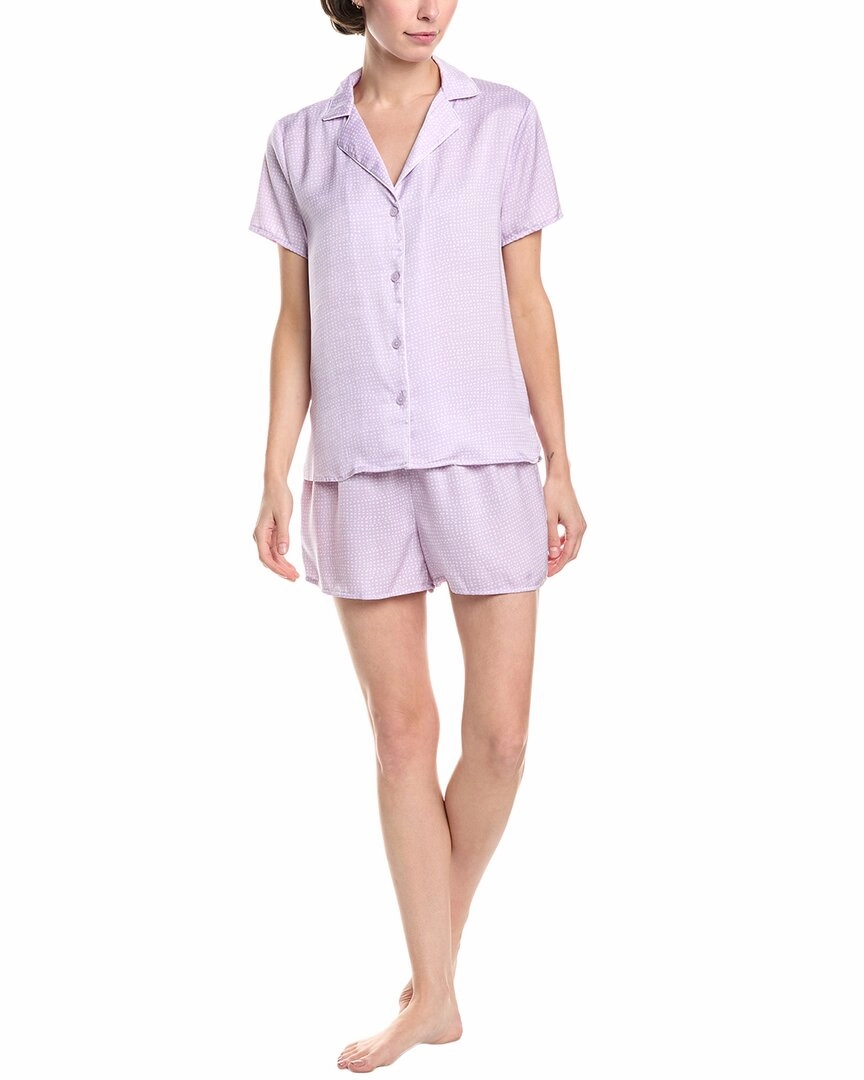 Splendid 2pc Notch Top & Boxer Set Eco Friendly Dye Loose Fit