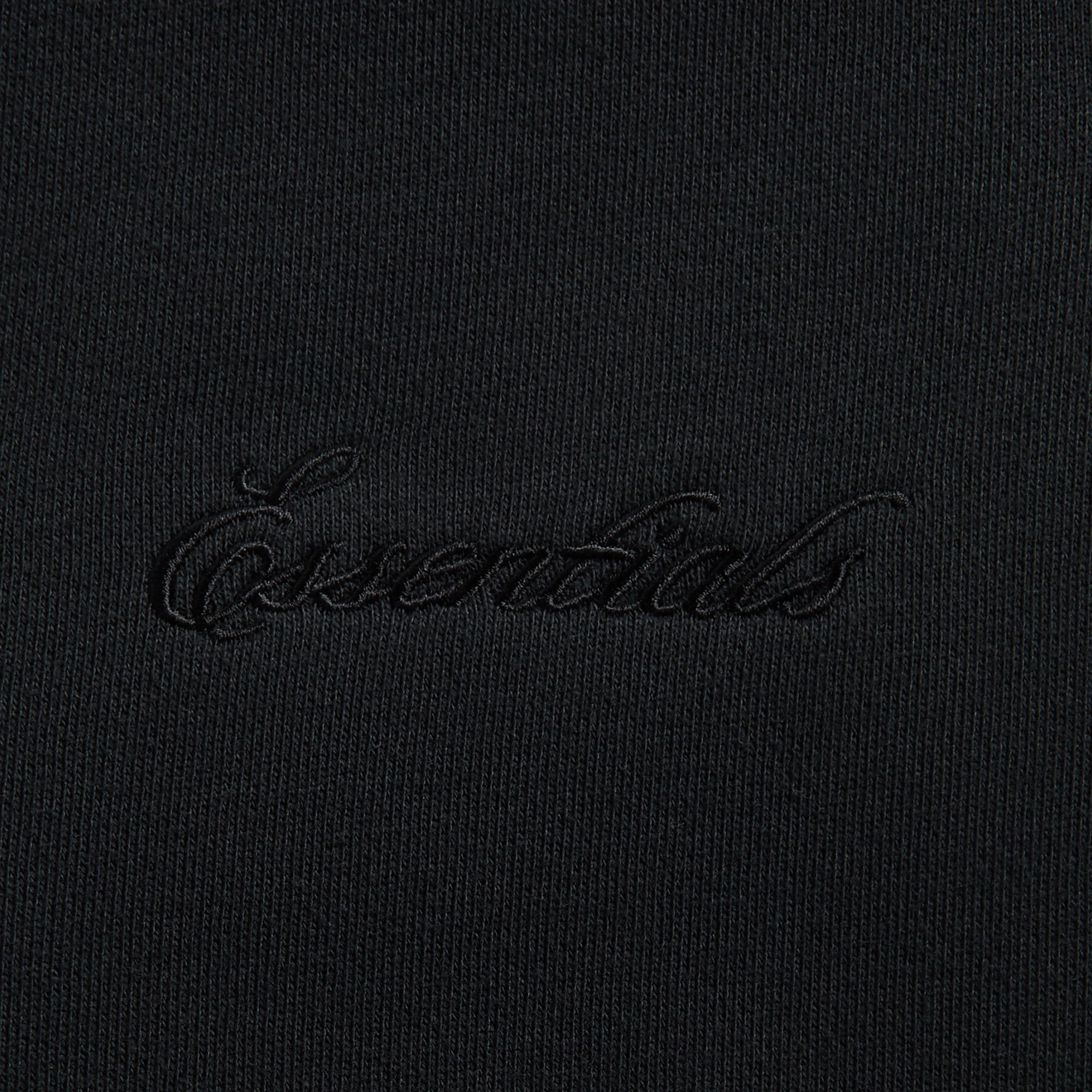 Essentials Relaxed Fleece Sweatpant With Piping - Jet Black / Cloud White Casual Wear
