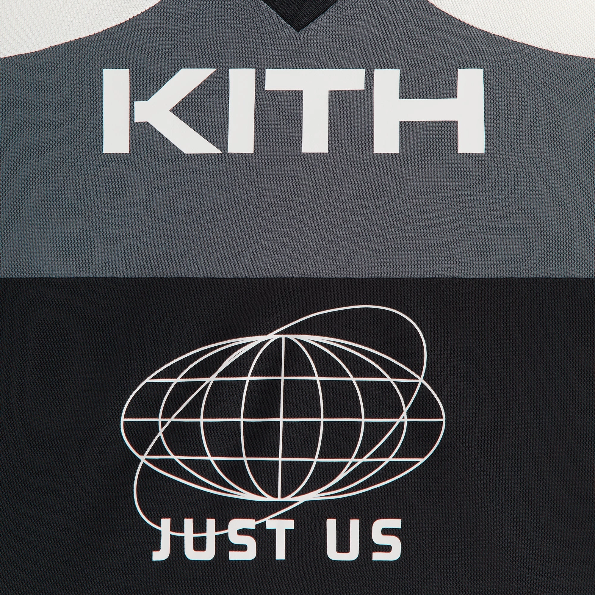 Kith Kids Just Us Blocked Malik Jersey - Black Easy Care Material Active Performance