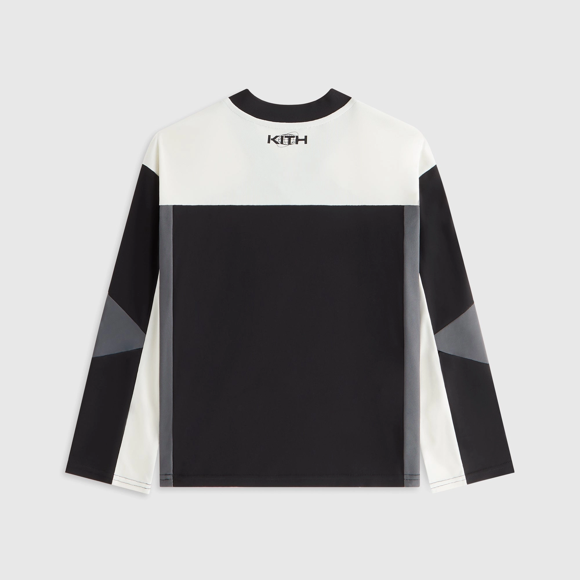 Kith Kids Just Us Blocked Malik Jersey - Black Thermal Regulating Fabric