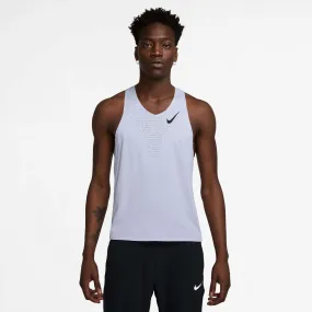 Outdoor Use Illuminated Nike | Men's AeroSwift Dri-FIT ADV Running Singlet - Ghost/Black