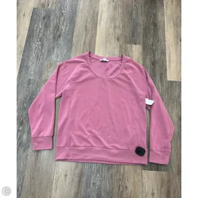 Athletic Sweatshirt Crewneck By Athleta In Pink, Size: M Gym Wear Stretch waistband