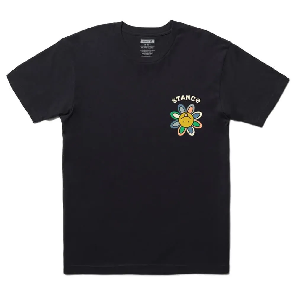 Self Fabric Tape Ribbed Neckline Stance Floral Punch T-shirt