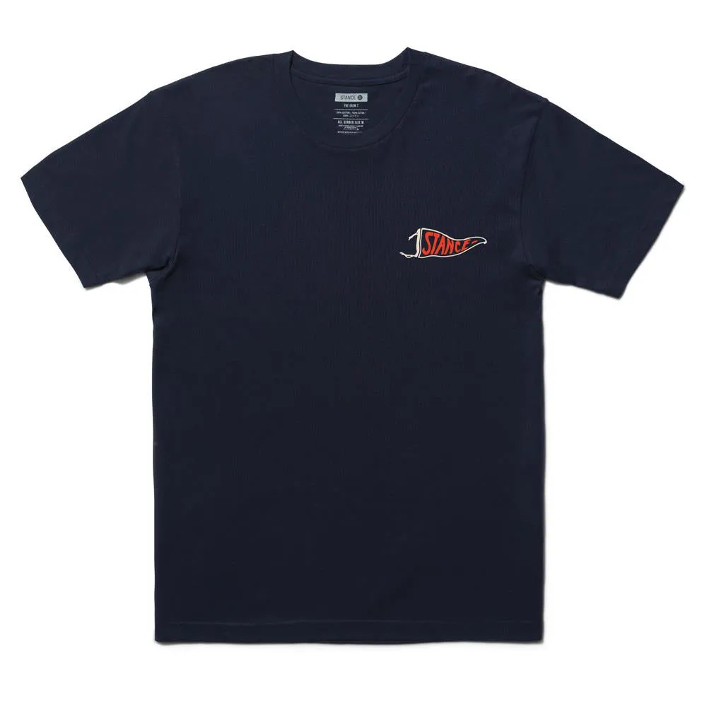 Lightweight Weave Bold Comfort Stance Free Bird T-shirt - Navy