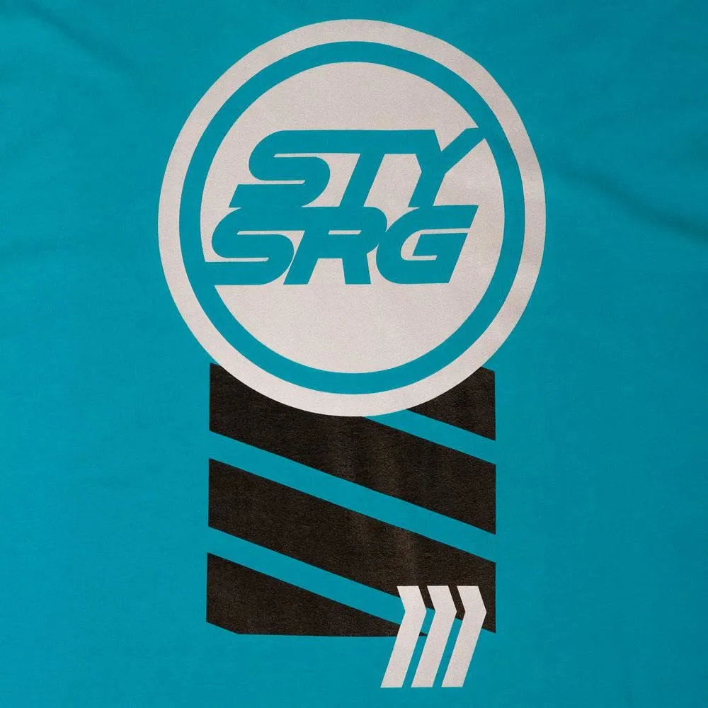 Stay Strong V4 T-Shirt - Steel Blue Wrinkle Resistant Finish sports activity