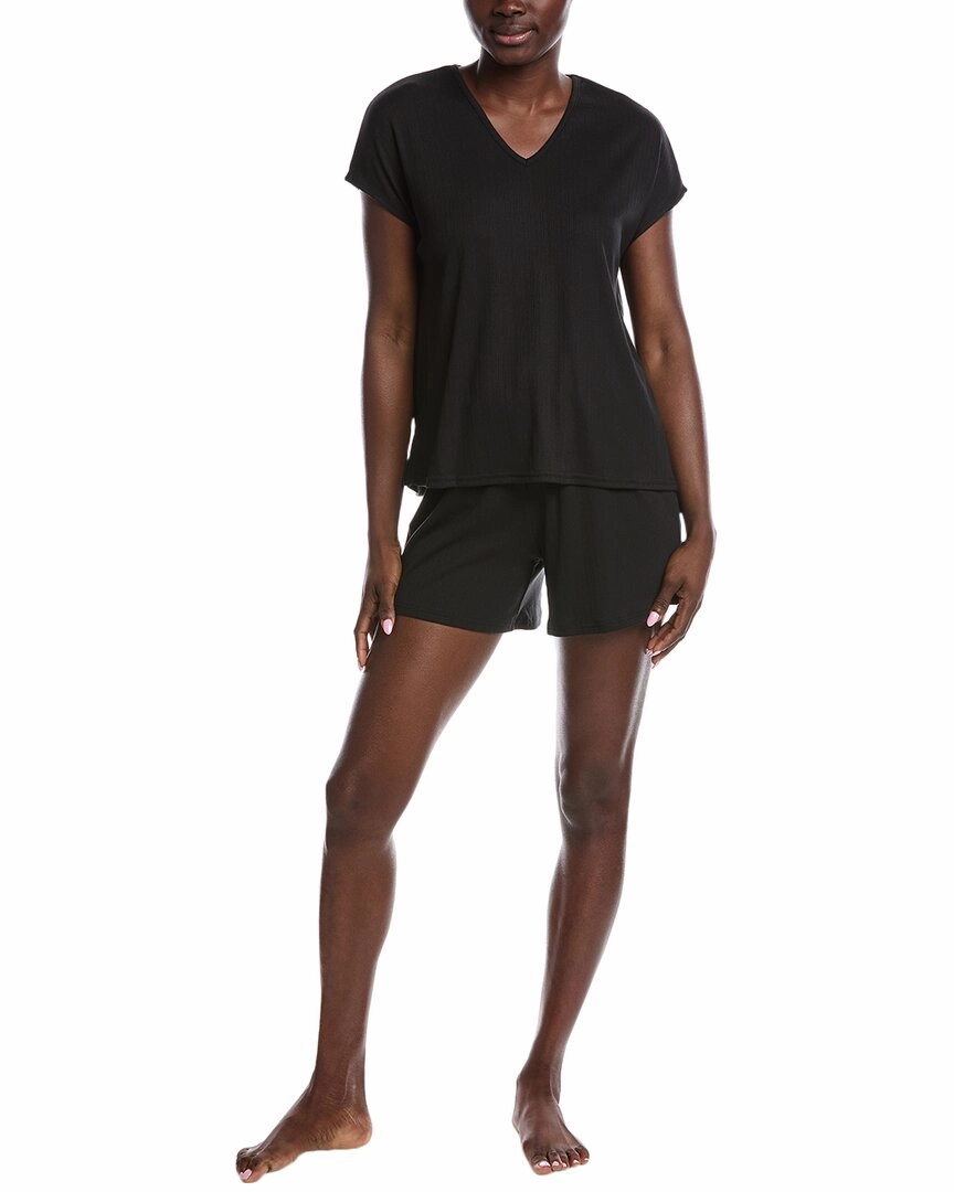 Compact Knit Stretch waistband N Natori 2pc Sooth Pajama Short Set