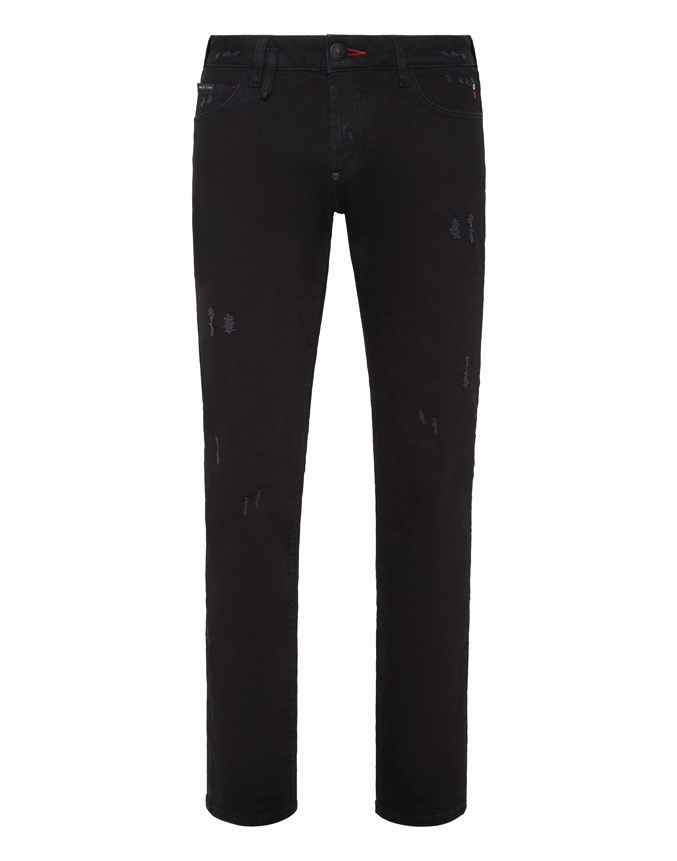 Work Meeting Trendy Modern Minimalist Affordable Unisex Wear Denim Trousers Straight Cut Supreme Iconic Plein