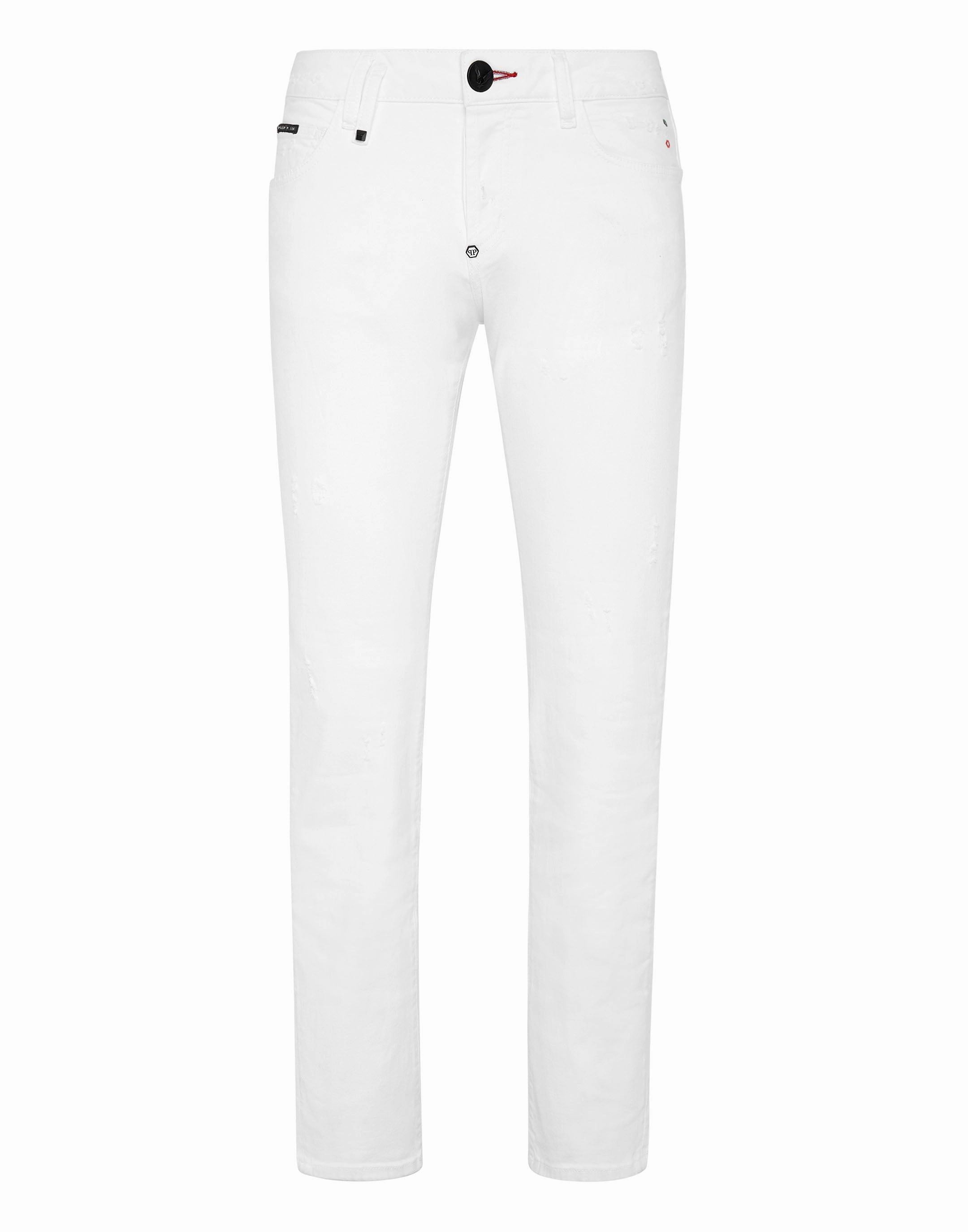 Affordable Beach Day Denim Trousers Straight Cut Supreme Iconic Plein