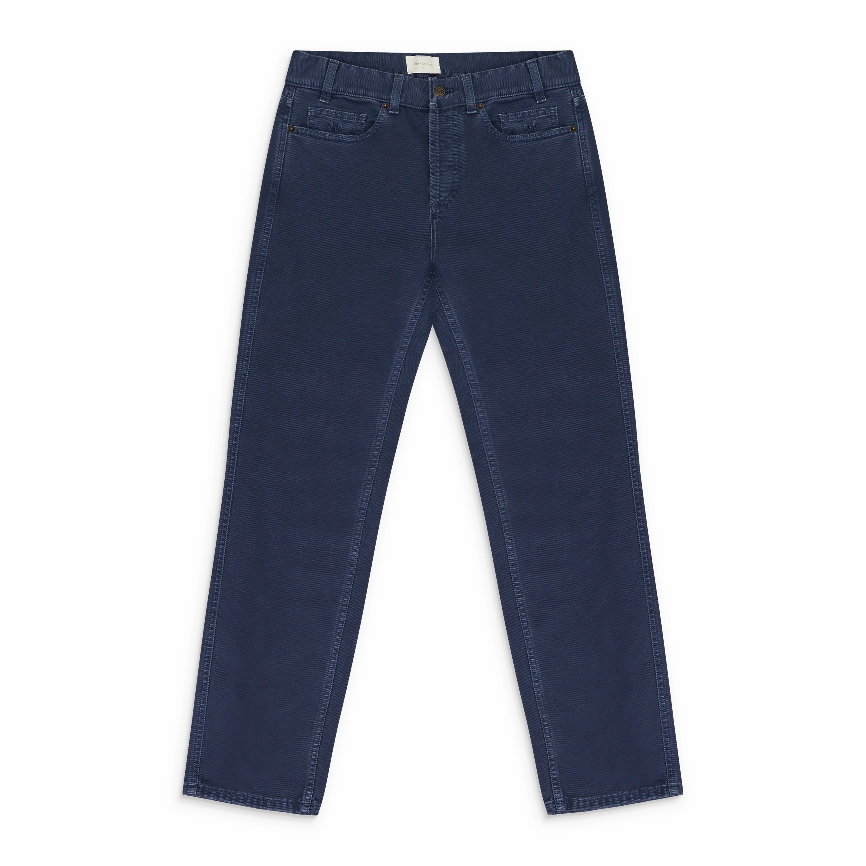 BLUE GARMENT DYED STRAIGHT FIT DENIM Classic Wear Morning Stroll