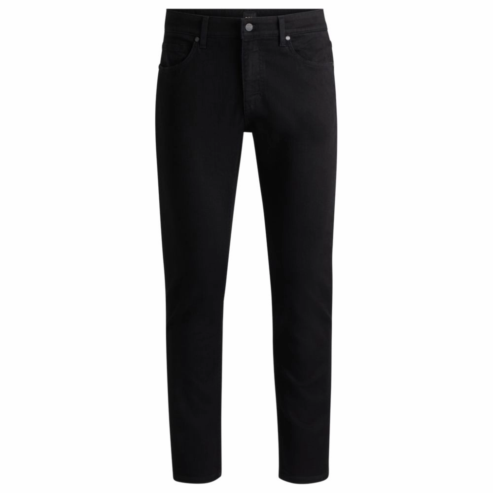 Delaware Slim-fit jeans in black-black Italian denim Rainy Day Winter Warmth Autumn Days