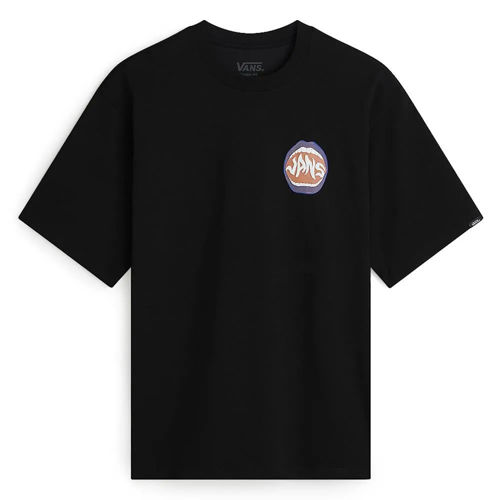 Chic Smart Vans Open Mouth Loose T-shirt - Black