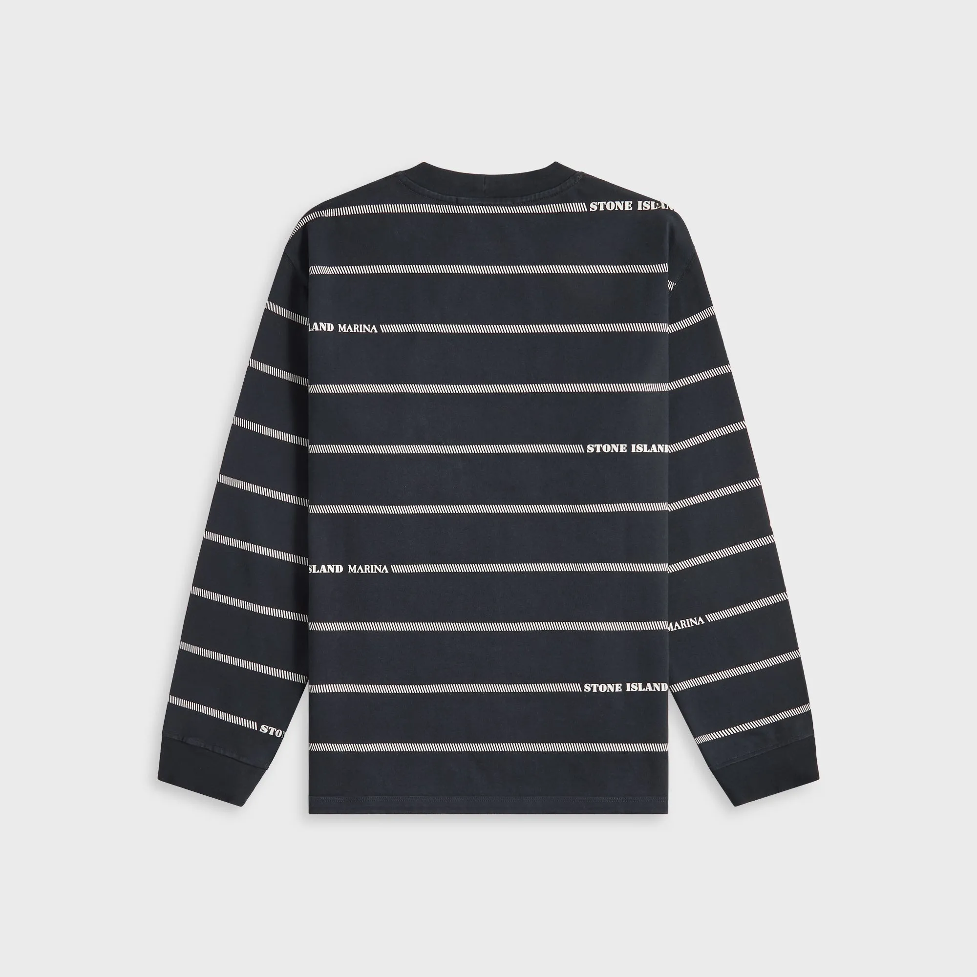 Timeless Layering Stone Island Combed Organic Cotton Sweatshirt - Blue Marine