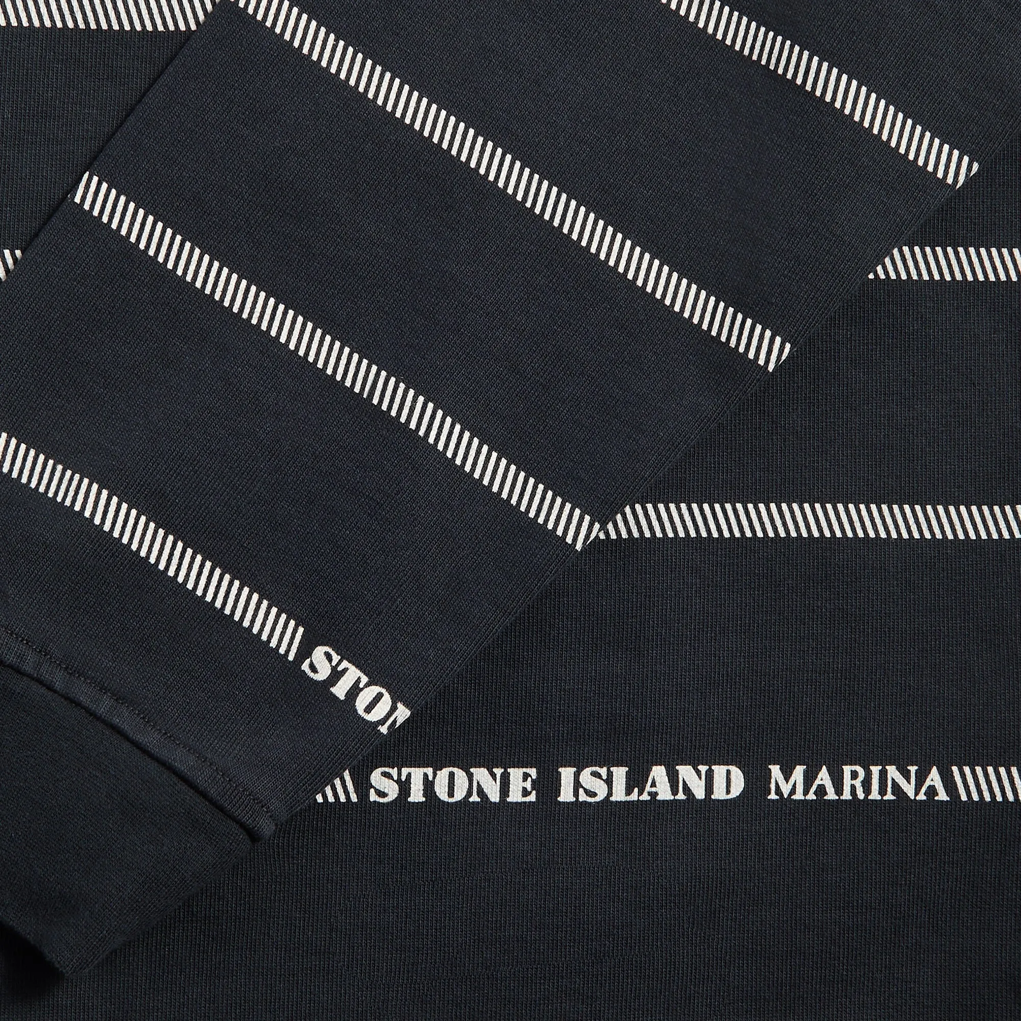 Stone Island Combed Organic Cotton Sweatshirt - Blue Marine Functional Wear Timeless Design