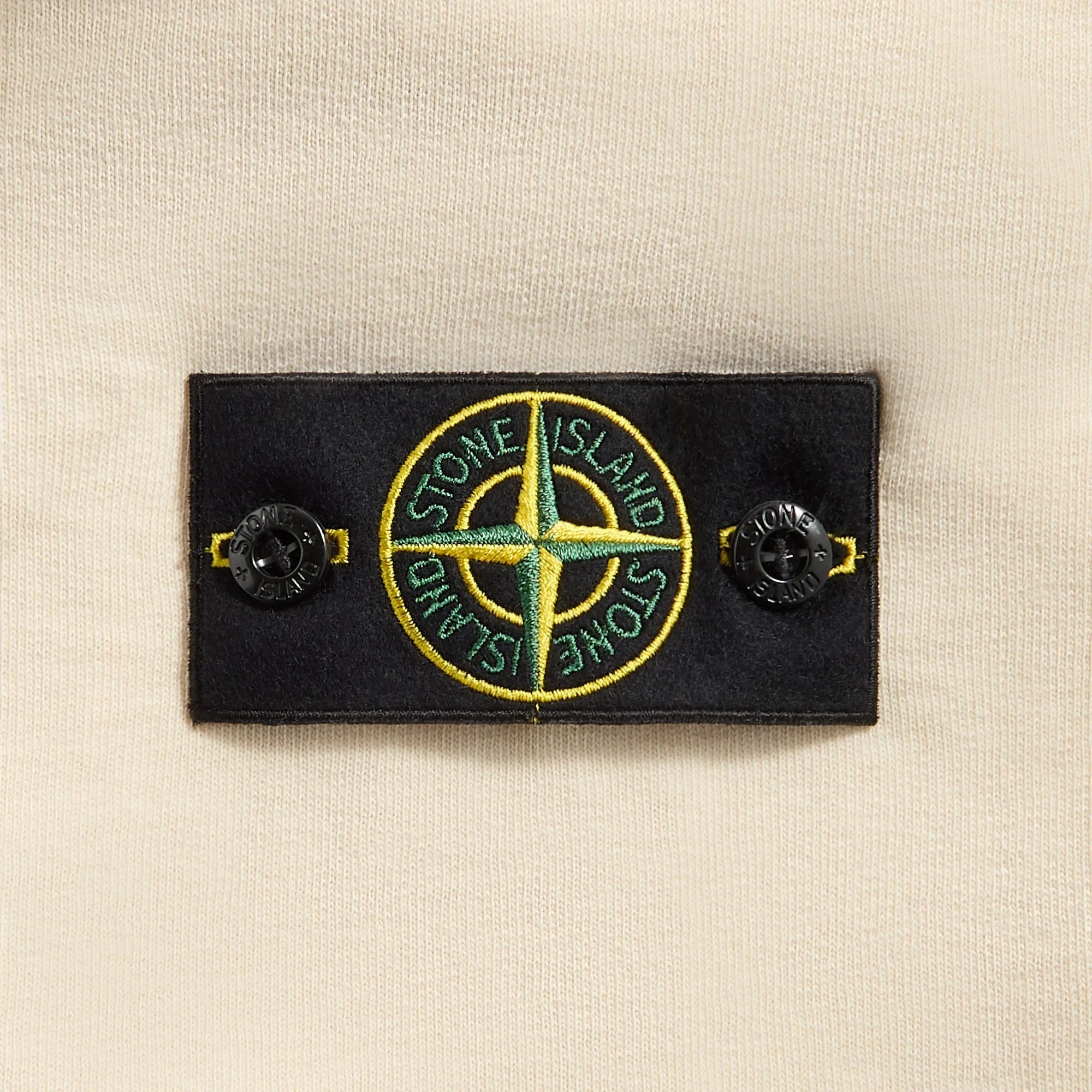 Stone Island Malfile Fleece Garment Dyed Old Effect Zip Hoodie - Biege Party situation Tailored Design