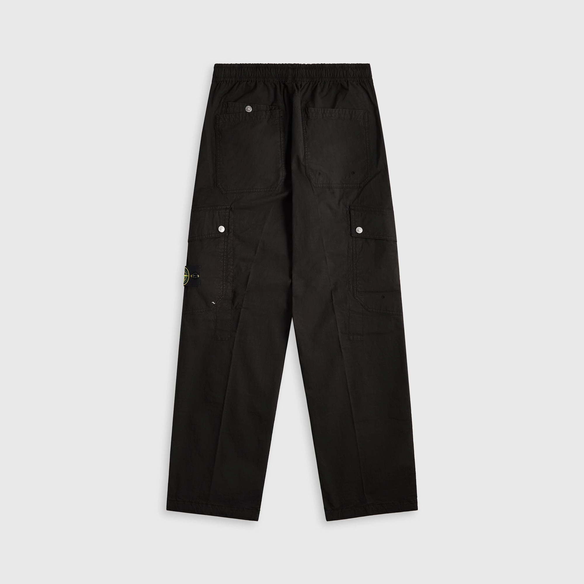 Stone Island Mil-Spec Stretch Ripstop-Tc Garment Dyed Cargo Pant - Black Freedom Fit Stain Resistant