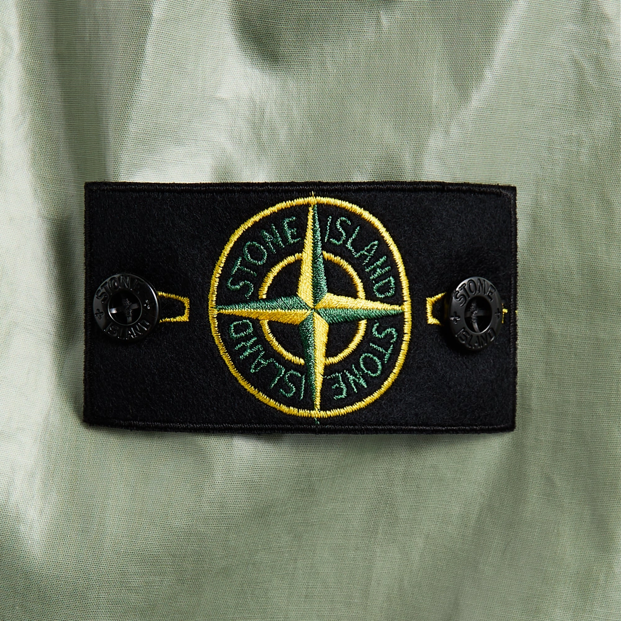 Windproof Construction Adjustable Hood Feature Stone Island Mussola Gommata-Tc Garment Dyed Jacket - Sage