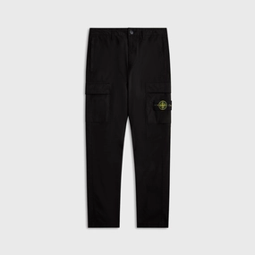 Versatile Style Soft Touch Stone Island Stretch-Tc Garment Dyed Pant - Black