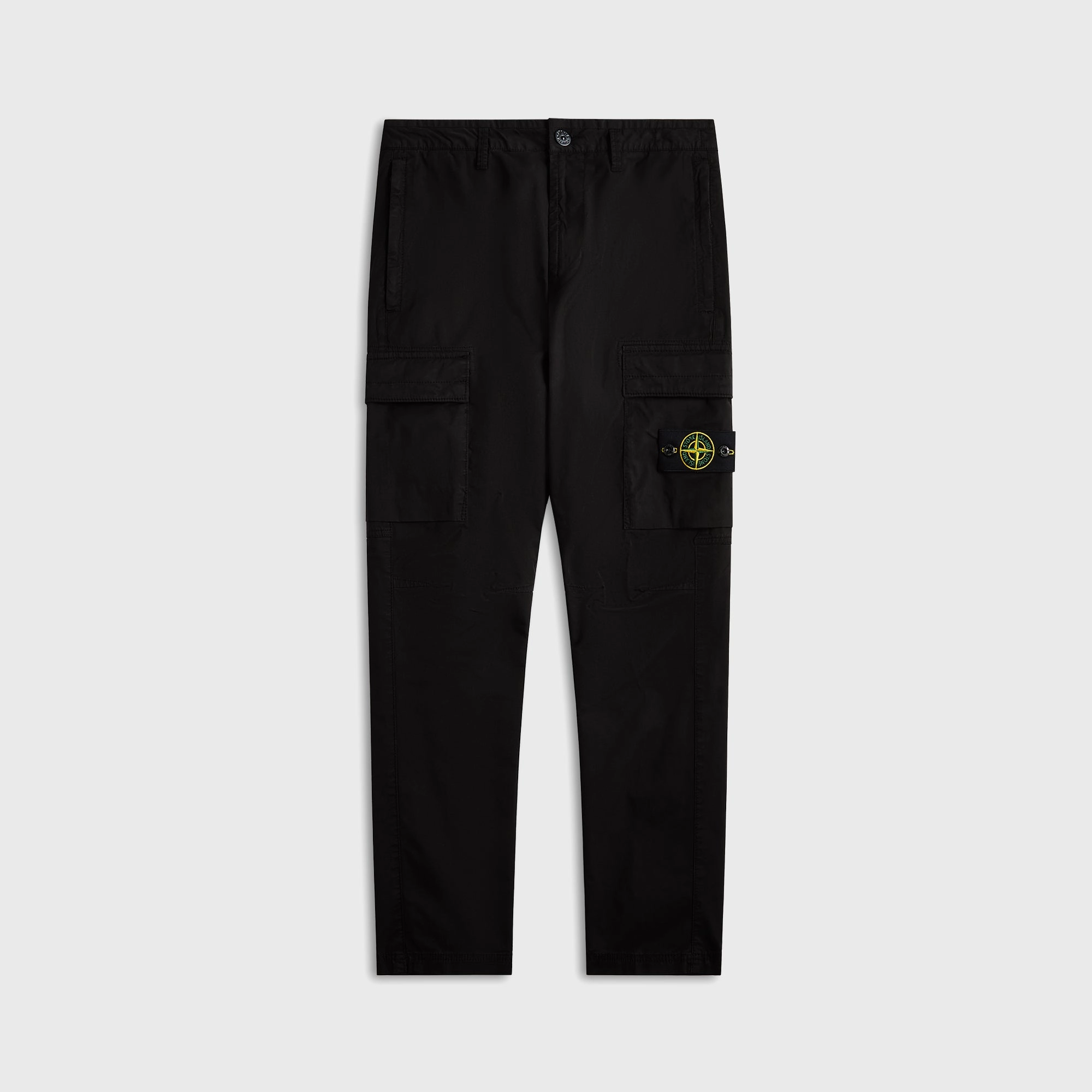 Low Profile Fasteners EcoFriendlyMaterial Stone Island Stretch-Tc Garment Dyed Pant - Black