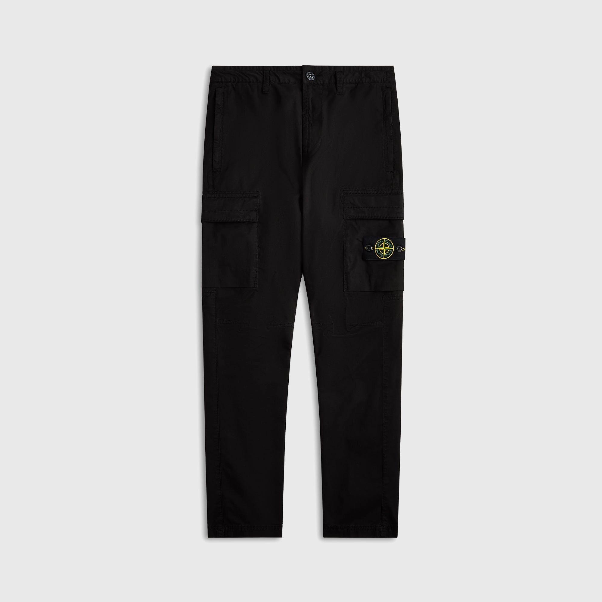 Versatile Style Soft Touch Stone Island Stretch-Tc Garment Dyed Pant - Black
