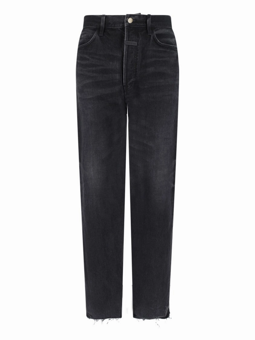 Straight Jeans ?C Black Clean Lines