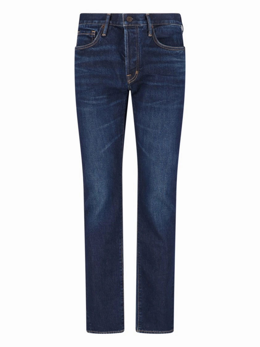 Straight-Leg Denim Jeans With Timeless Design All Occasion