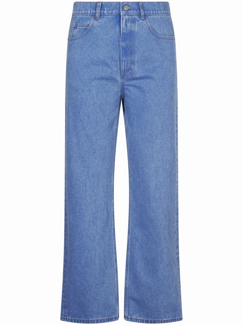 Straight Leg Denim Trousers With Five-Pocket Design Teen Outfit Night Out Party Look