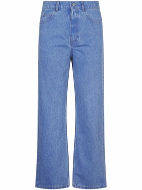 Clean Fashion Match With All Straight Leg Denim Trousers With Five-Pocket Design