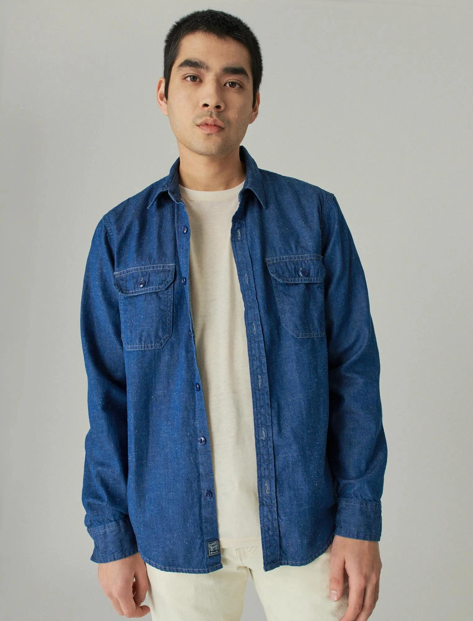 Outfit Mood Lucky Brand Men's Utility Long Sleeve Shirt