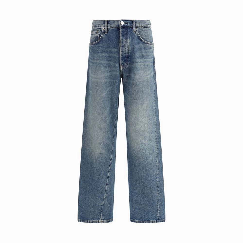 Family Style Parent Style Smart Casual Casual Spring Mood Classic Wear Sunflower Wide Twist Men's Jeans