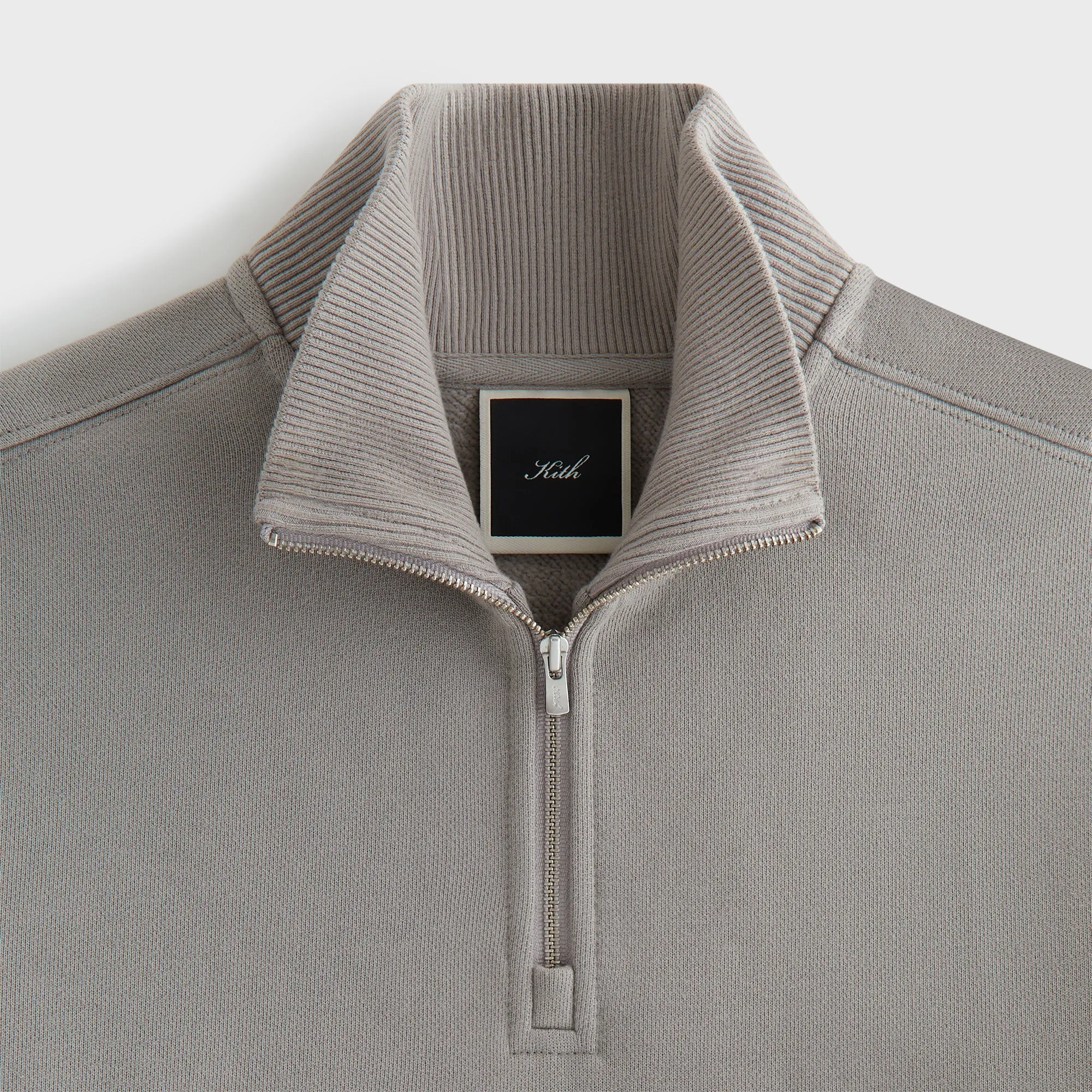 Kith Women Hunter II Punctuated Logo Quarter Zip - Storm Urban Cool Weekend Minimal
