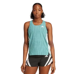 adidas | Women's Adizero Singlet - Powder Teal/Preloved Teal Quick Smooth Quick Wear