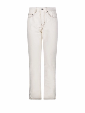 Classic Straight-Leg Jeans With High Waist Softened Fabric