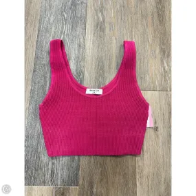 Quick Access Zipper Office Look Tank Top By Babaton In Pink, Size: Xs