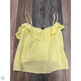 Comfortable Look Top Sleeveless By J. Crew In Yellow, Size: M